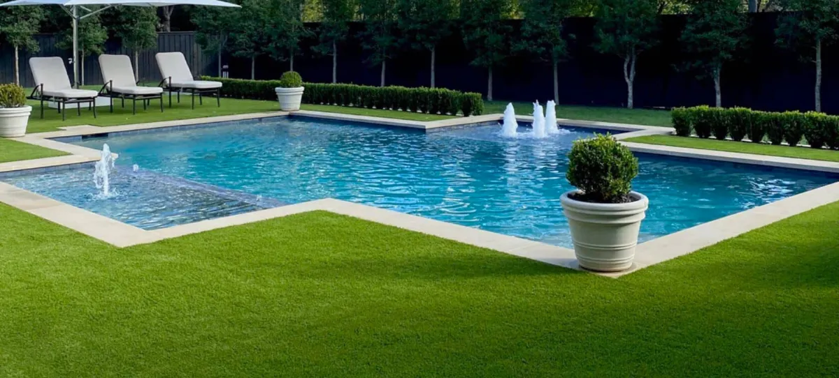 residential pool side